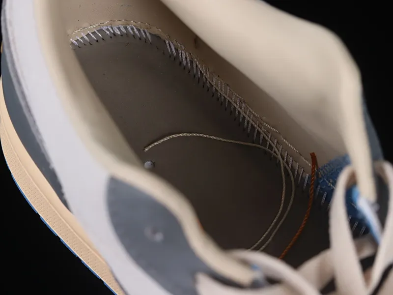 All categories Air Jordan Jordan series basketball shoes Air Jordan 1 Low G version pure original Air Jordan 1 Low "UNC Grey" AJ1 Joe 1 cement North Carolina blue low-top basketball shoes DZ5376-469